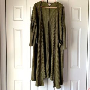 Lularoe Ribbed Sarah Cardigan Duster Simply Comfortable